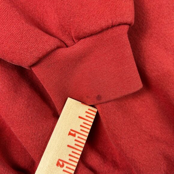 Lee Heavyweight Sweatshirt Men’s XL Red‎ Michigan Raccoon Embroidered Pullover - Picture 4 of 10